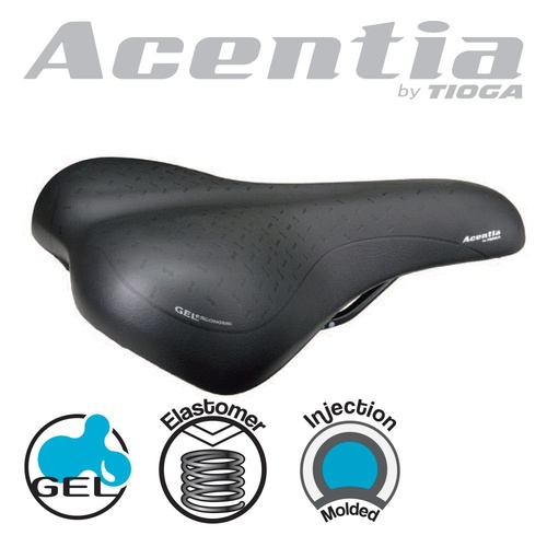 Acentia Pax Bike Cycling Bicycle Saddle Saddle Black