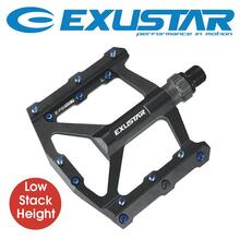 Exustar Sealed Bearing Alloy Flat Pedal - Black