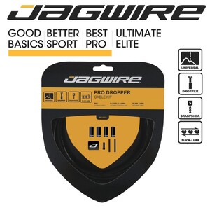 Jagwire Pro Dropper Kit Lex-Sl 3Mm Housing & 0.8Mm Polished Ss Inner Cable