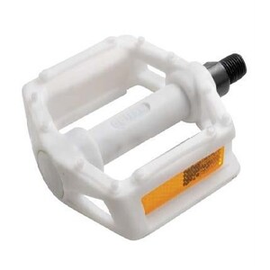 QBP Pedal Plastic Kids 1/2 X 1/8 White