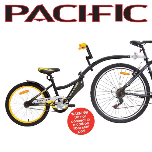 Pacific Tag A Long Cycling Bicycle Bike Trailer Black/Yellow