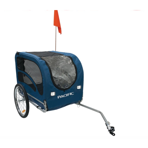 Pacific Pet Bike Trailer - Large for Dogs or Cats or any other pets Blue/Black