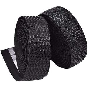 QBP Stealth Pu Bar Tape With Silicon Honeycomb Weave Top - Black