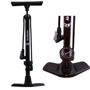 QBP Floor Pump - Air Blaster - Alloy Barrel - Steel Base - Mid-Mount 58mm Pressure Gauge - Smart Head - 160 Psi