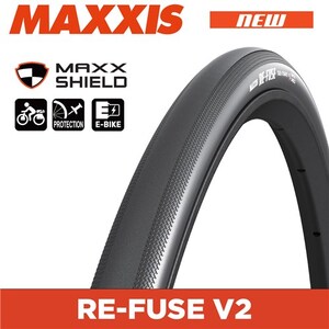 MAXXIS REFUSE V2- 700 X 25 FOLDING - 60TPI MAXXSHIELD - BLACK