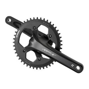 Prowheel ROAD Crankset - RPX-FD100A - 170mm Length - Inc BSA 68mm BB - 40T Narrow Wide 11s - 24mm Axle - Black