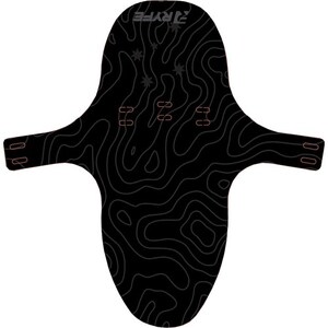 Ryfe Mud Guard Large Black Contour 310x305mm