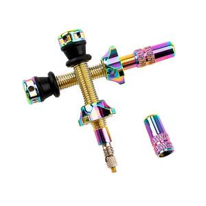 Ryfe Tubeless Valves - High Flow Presta - Neochrome 44mm - Pair