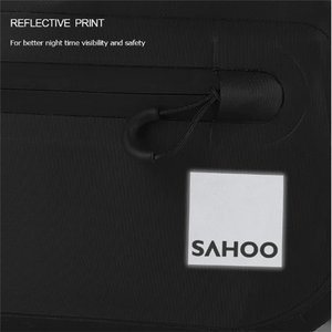 Sahoo Top Pannier Rack Bike Trunk Bag - Waterproof 34x15x17cm 7L - 3 Pockets - Hook Straps
