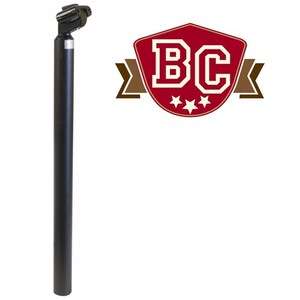 Alloy Seat Pillar - 33.9x500mm Micro-Adjust - Black