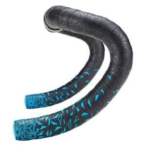 Supacaz Super Sticky Kush - Star Fade - Neon Blue + Ano Blue Plugs