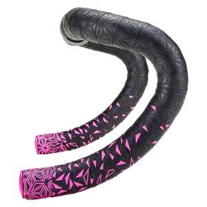 Supacaz Super Sticky Kush - Star Fade - Neon Pink + Ano Pink Plugs