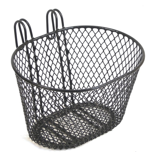 Small Wire Front Bicycle Bike Basket Black