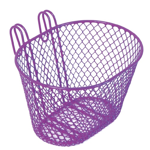 Small Wire Front Bicycle Bike Basket Lavender