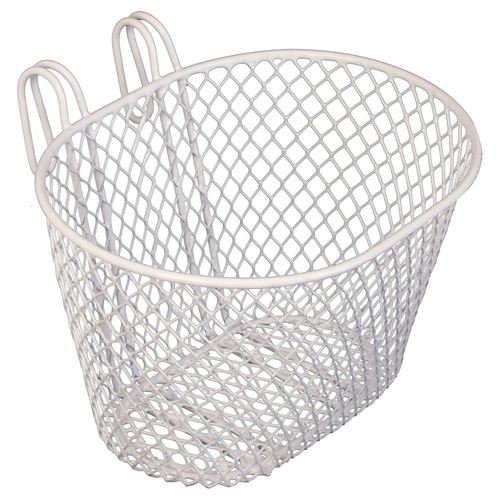Small Wire Front Bicycle Bike Basket White