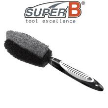 SuperB Bike Cleaning Brush - Bristles And Sponge