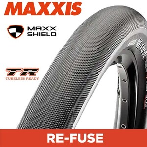 Maxxis Refuse Tyre - Black - TR Kev Folding - Maxx Shield - Single Compound - 2.0 Inch - 27.5 Inch