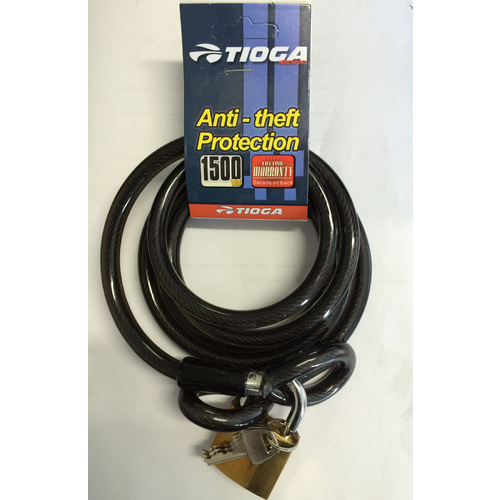 Tioga Bike Bicycle Cable Key Lock 150Cm X 8Mm