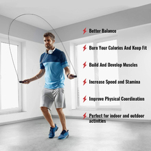 Topko Sweat-Proof Heavy Weighted Skipping Rope Blue / Black