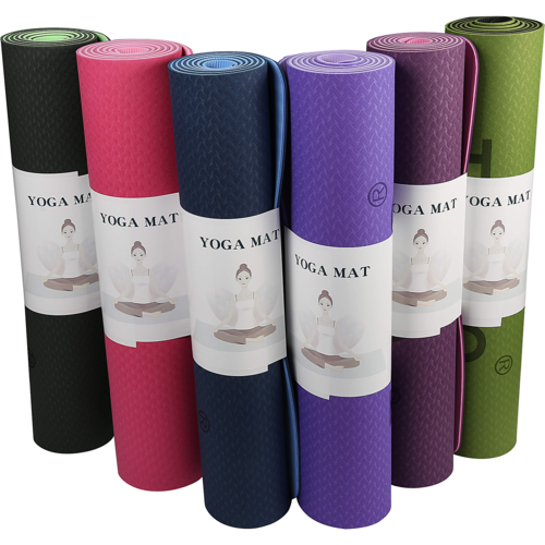 Topko Double Layer 6mm TPE Yoga Mat Eco Friendly Non Slip from AU