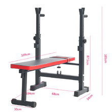 Topko Weight Bench Press Multi-Station Fitness Weights Squat Rack Incline Red