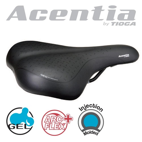 Acentia Urbani Bike Cycling Bicycle Saddle Black