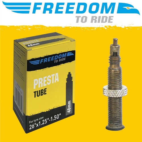 Freedom 26 X 1.25-1.50 Presta Valve Mtb Bike Tube