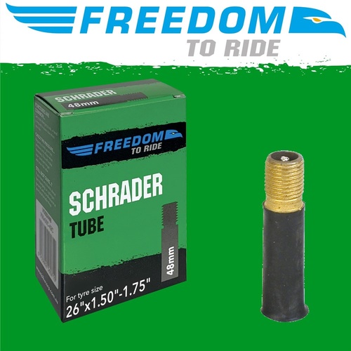 Freedom 26 X 1.5/1.75 Schrader Valve Mtb Bike Tube