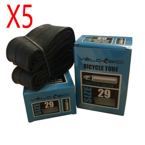 5 X Velobici 29" Mtb Inner Tube 29 X 1.75/2.35 F/V 48Mm French/Presta Valve 