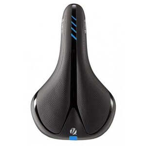 Velo Saddle UNISEX - COMFORT - High Density Foam - Steel Rails - 285mm x 172mm - 411g