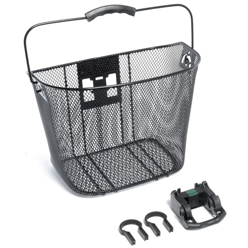 Wire Bicycle Bike Basket Mesh Front W/Qr