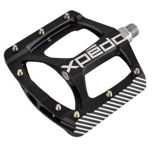 Xpedo Platform Pedal - ZED - DH/ All MTN - CrMo Spindle - Low Profile - Extra Large - 388g - Black
