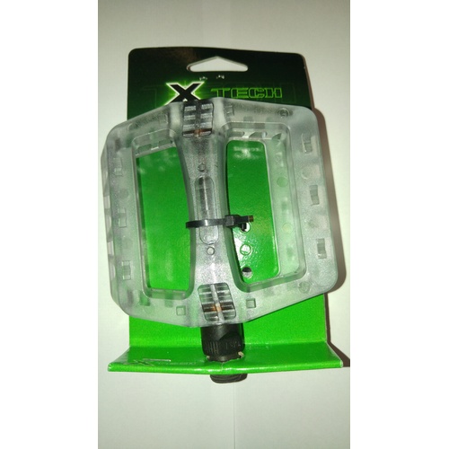 X Tech Clear Plastic 9/16" Bmx Pedals