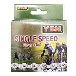 Yaban Chain - Single Speed BMX S410H Heavy Duty - 1/2 X 1/8 - Silver/Silver