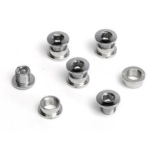 Generic Short Steel Chainring Bolts For Single Ring - 5 Pack