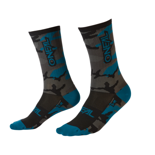 Oneal CAMO 22 MTB Sock Grey/Blue/Black 39-42